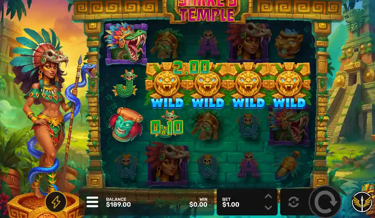 Snake Temple Symbols and Paytable
